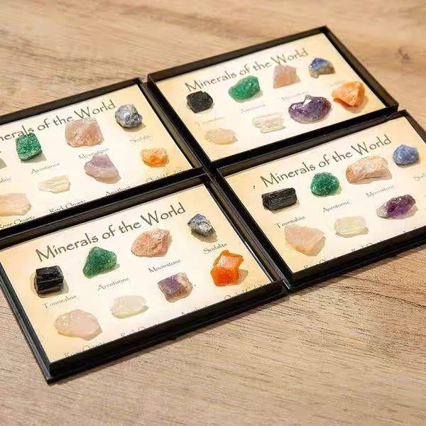 World mineral Crystal Raw stone specimen frame