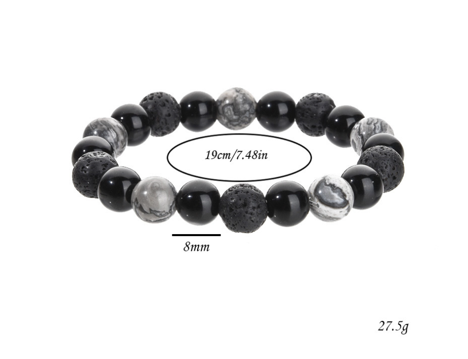 Crystal Energy Healing Blessing Good luck Occult fashion Pop jewelry bracelet