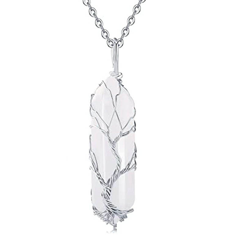 Tree of Life Crystal Prism necklace