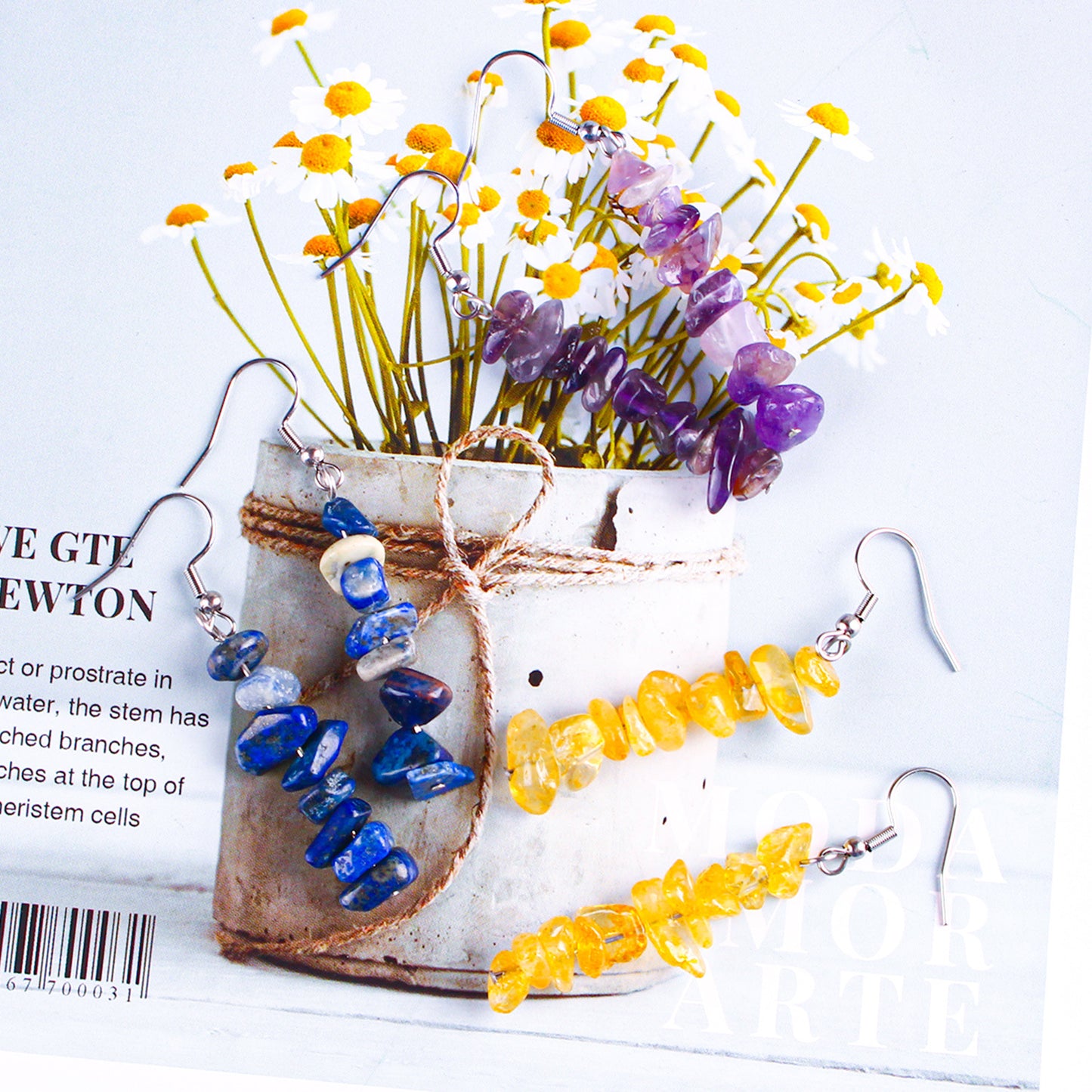 Shine Bright with Our Crystal Chip Earrings