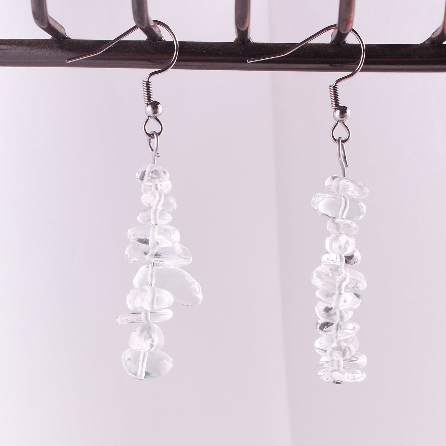 Shine Bright with Our Crystal Chip Earrings