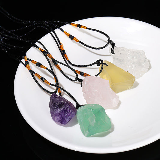 Crystal Energy Healing Blessing Good Luck Occult Wealth Health Happiness Fashion Love Pop Jewelry Gift Necklace