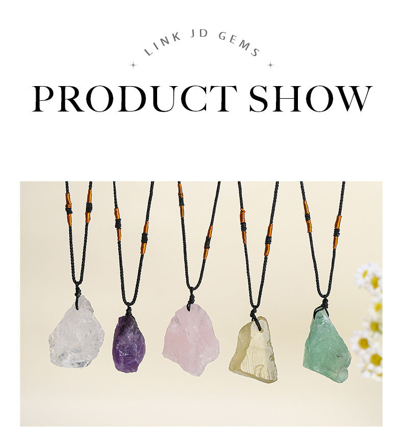 Crystal Energy Healing Blessing Good Luck Occult Wealth Health Happiness Fashion Love Pop Jewelry Gift Necklace