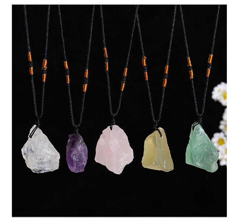 Crystal Energy Healing Blessing Good Luck Occult Wealth Health Happiness Fashion Love Pop Jewelry Gift Necklace