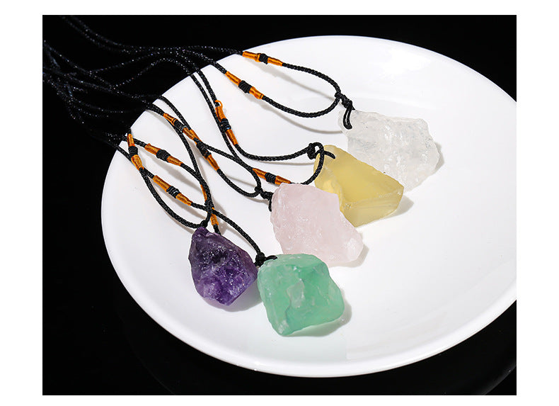 Crystal Energy Healing Blessing Good Luck Occult Wealth Health Happiness Fashion Love Pop Jewelry Gift Necklace