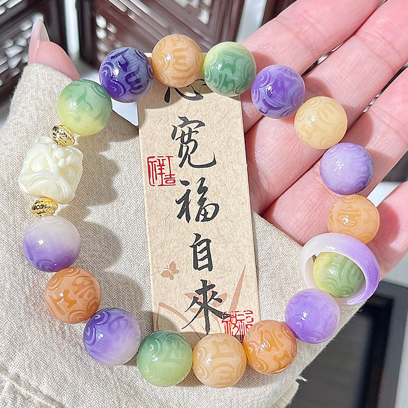 Crystal Energy Healing Blessing Good luck Occult fashion Pop jewelry bracelet