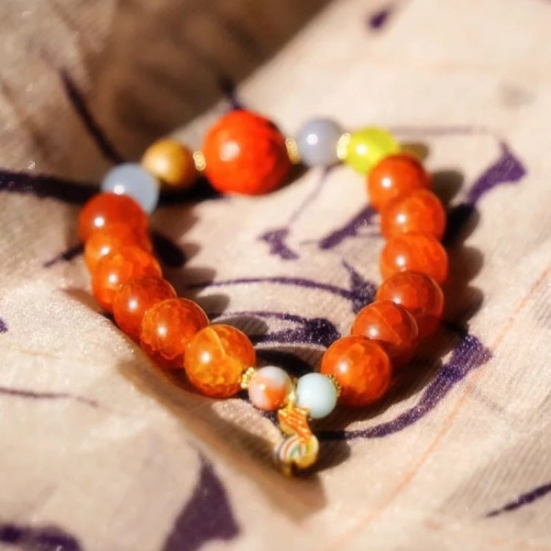 Crystal Energy Healing Blessing Good luck Occult fashion Pop jewelry bracelet
