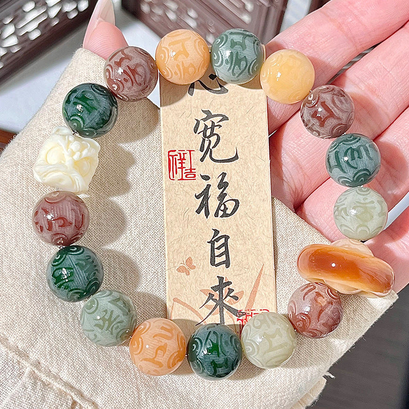 Crystal Energy Healing Blessing Good luck Occult fashion Pop jewelry bracelet
